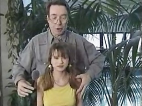 Short teen porn star with cute pony tails is drilled by her perverted old professor.